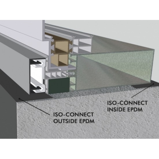 ISO - CONNECT EPDM, melna ārēja lenta bez līmjoslām, 0,8x250mm, 25m/rll ISO - CONNECT EPDM, melna ārēja lenta bez līmjoslām, 0,8x250mm, 25m/rll