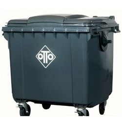 Plastmasas konteiners ar 4 riteņiem 660L