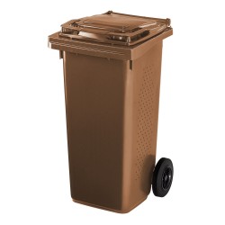 Plastmasas atkritumu konteineris ar 2 riteņiem BIO 240L, brūns
