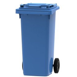 Plastmasas atkritumu konteiners ar 2 riteņiem 120L, zils