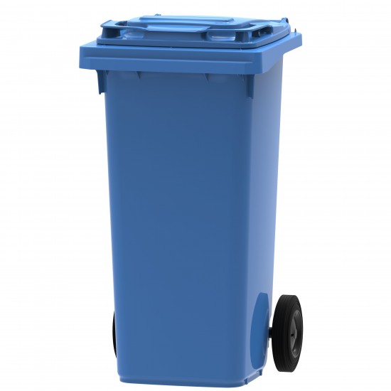 Plastmasas atkritumu konteiners ar 2 riteņiem 120L, zaļš