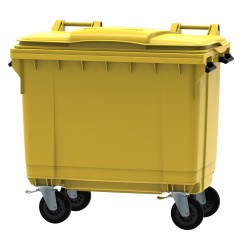 Plastmasas konteiners ar 4 riteņiem 1100L