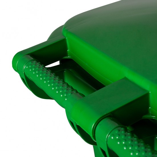 Plastmasas atkritumu konteineris ar 2 riteņiem 240L, zaļš